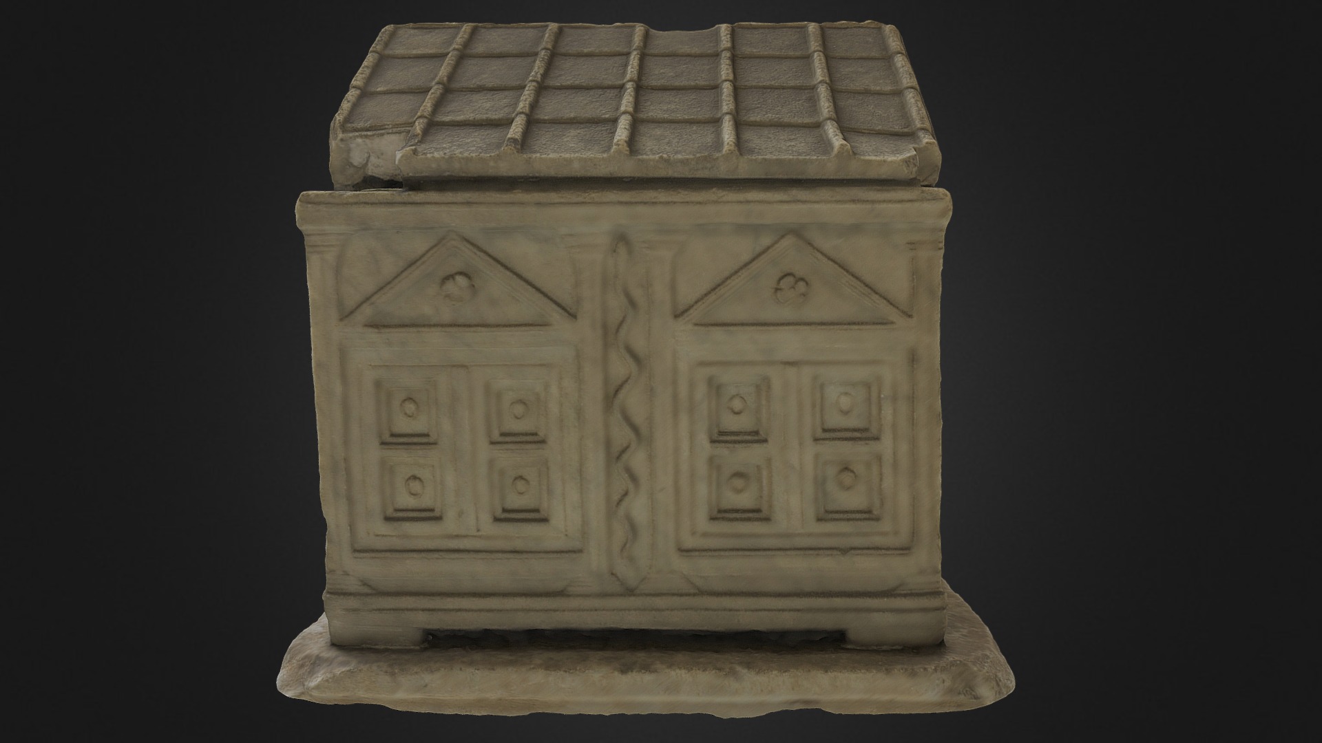 3D model 2018 – Ossario – Musei Vaticani - This is a 3D model of the 2018 - Ossario - Musei Vaticani. The 3D model is about a wooden box with carvings.