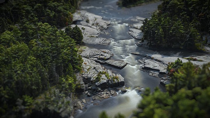 Canadian Forest River Rapids Falls Water Test