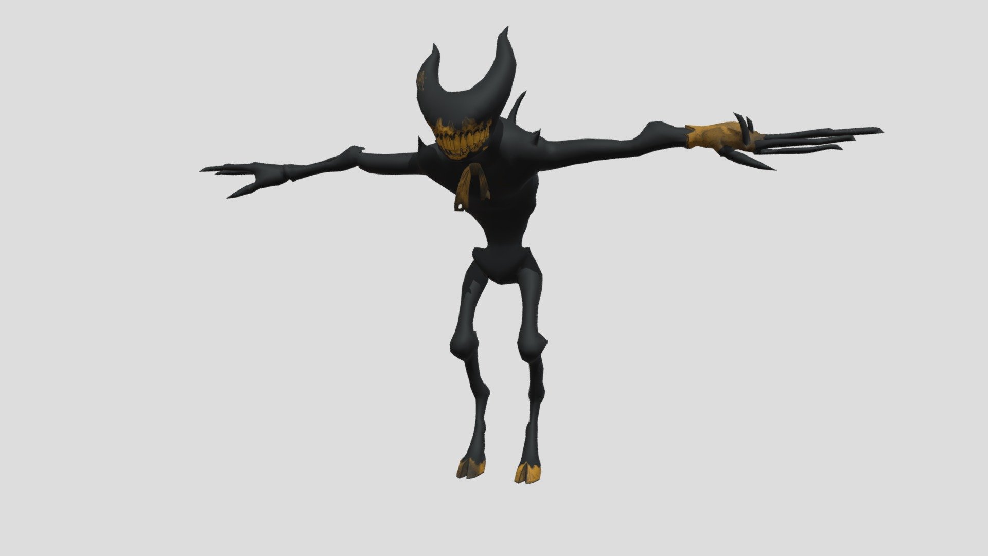 STL file Ink Demon, Bendy and the dark revival 🦸・3D printable model to  download・Cults