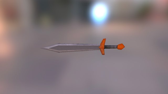 Maya Sword 3D Model