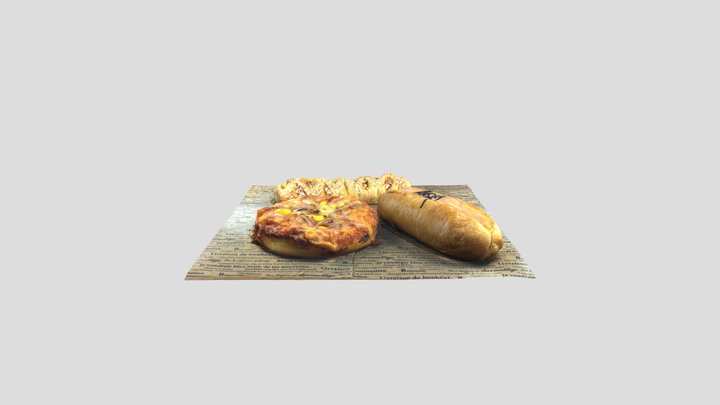 Mizobeのパン 3D Model