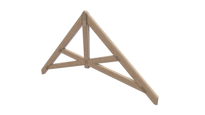 Scissor Truss 3D Model