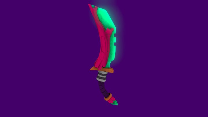 Jade Dagger 3D Model