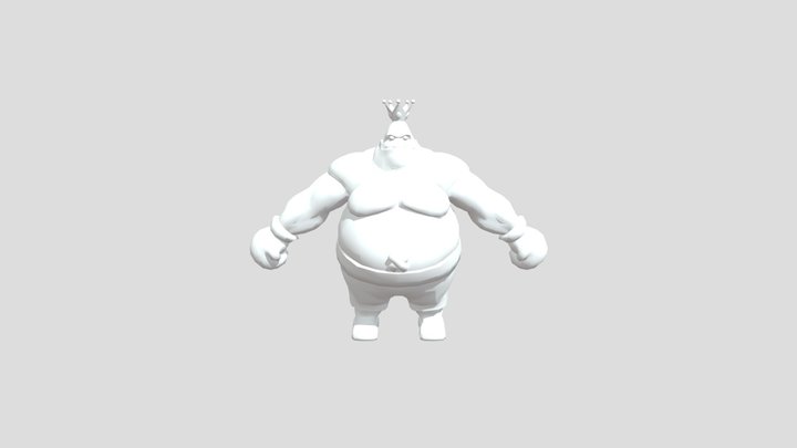 Contender King Hippo 3D Model
