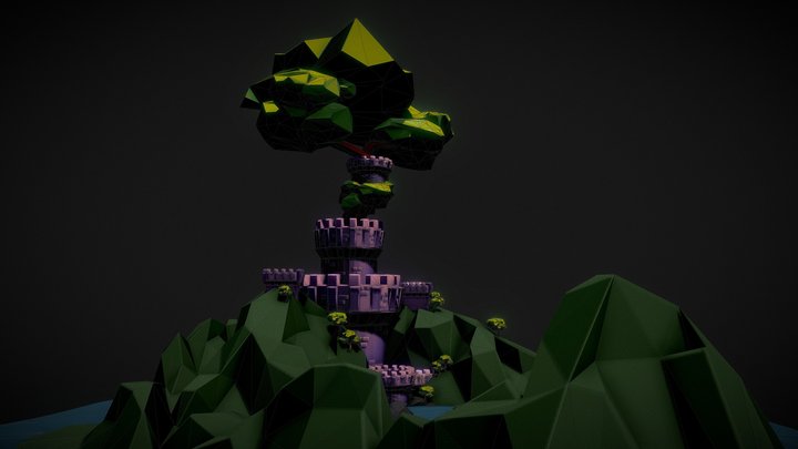 Fantasy castle 3D Model
