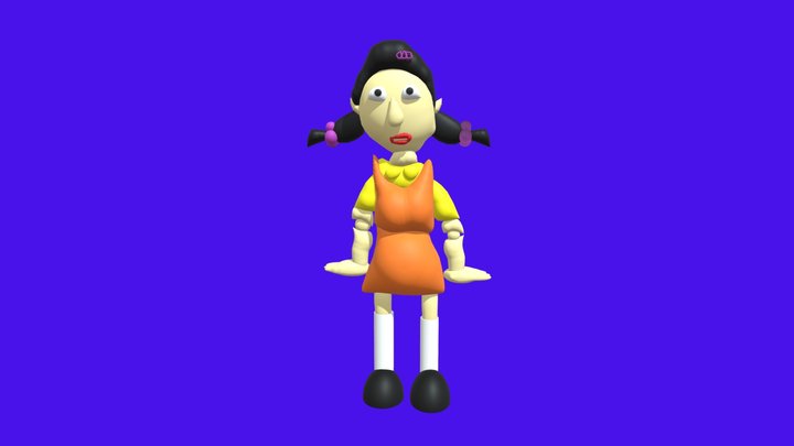 squid game doll.free download model 3D Model