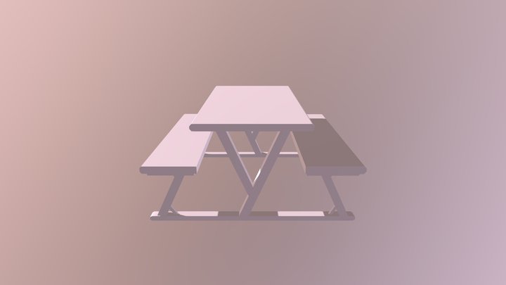 Picnic Table 3D Model