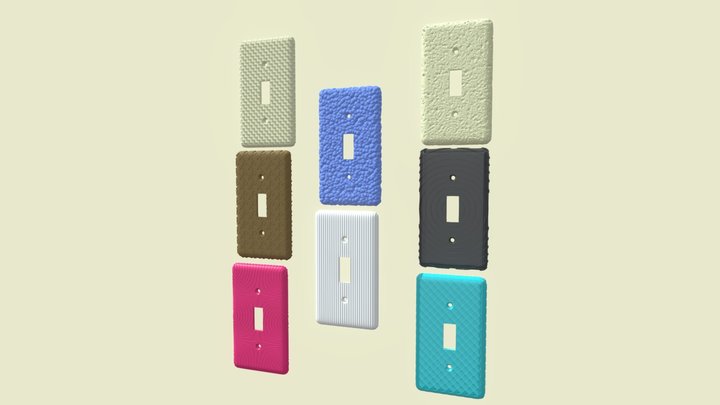 Switch Covers Set 3D Model