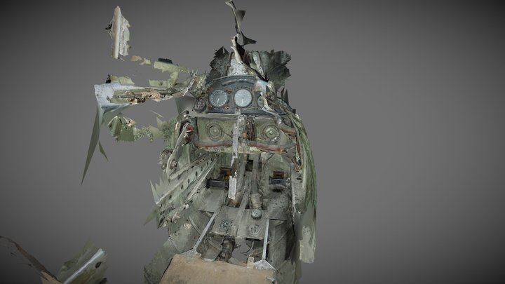 Supermarine S6b cockpit 3D Model