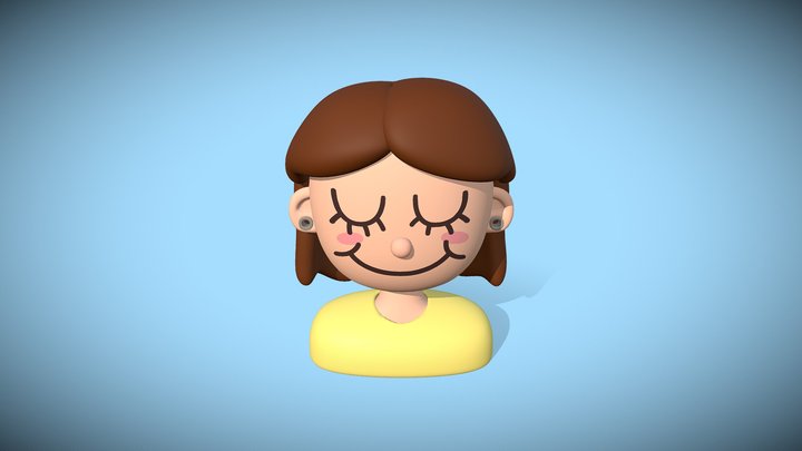 Cute character for Vallo 3D Model