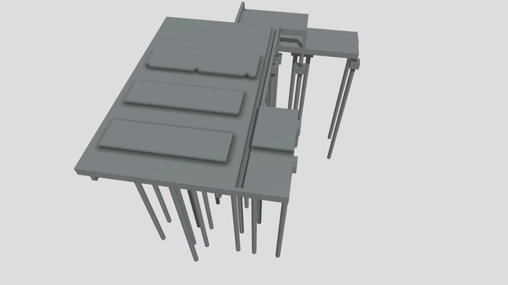 134 - BLAU  SAO PAULO - CONKRETA - BASE USINA E 3D Model