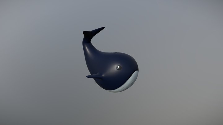 Stylized Whale 3D Model