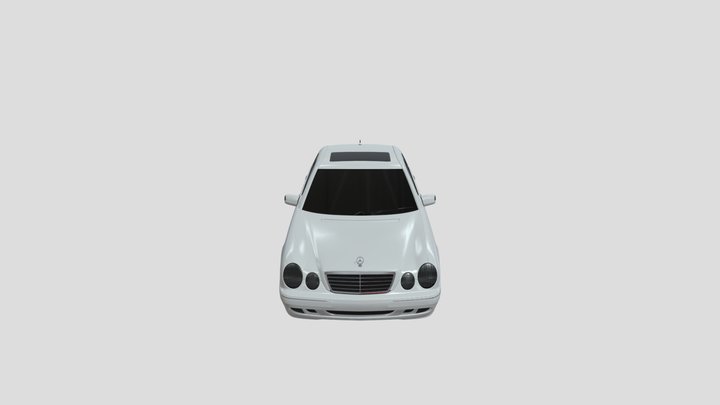 2002 mercedes-benz e320 w210 4matic sedan 3D Model