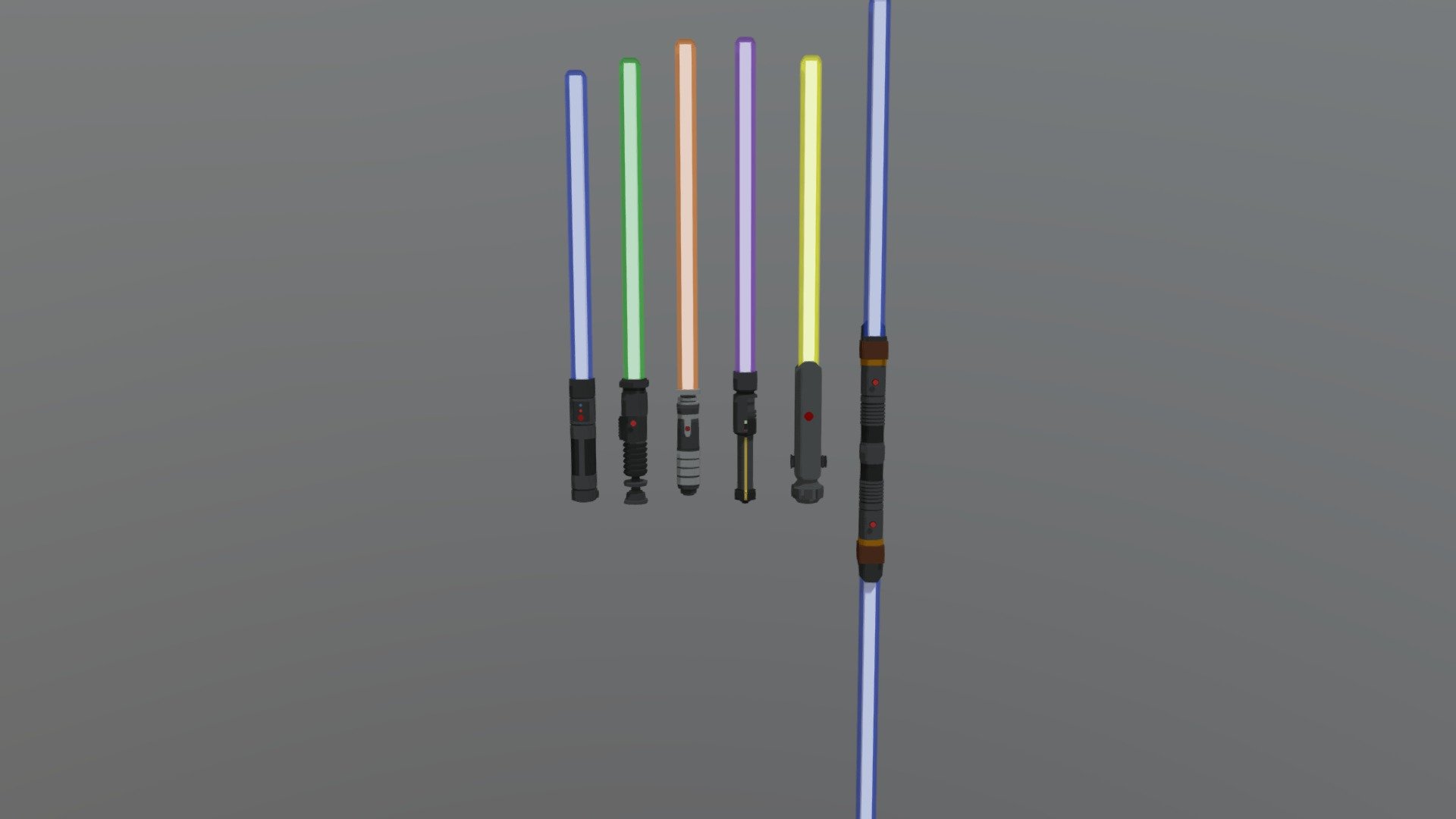 Jedi's lightsabers