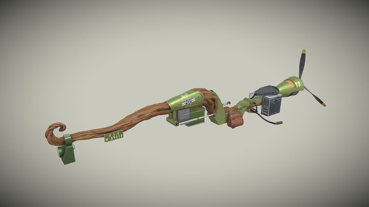 Battle Broom 3D Model