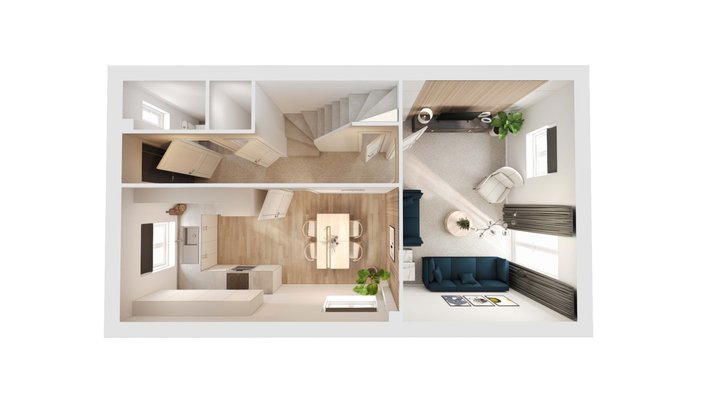 3D Floorplan AR 3D Model