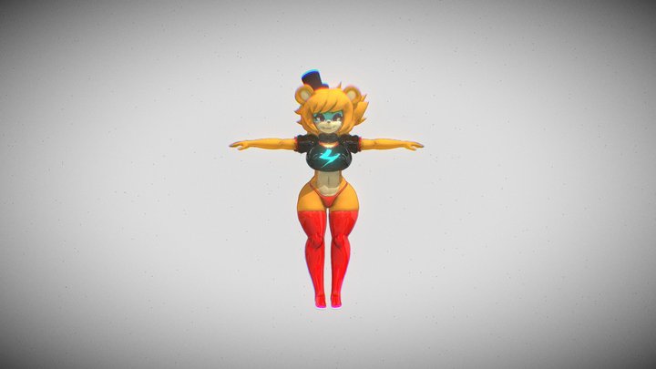 Glamrock_fredina_fnia 3D Model