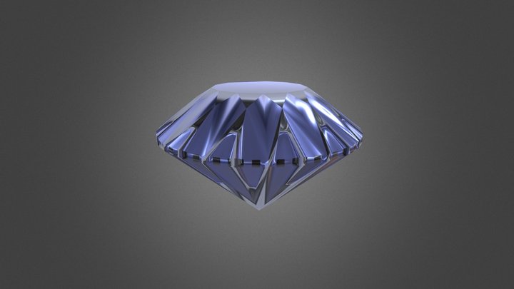 Futuristic and Realistic Diamond (Free) 3D Model