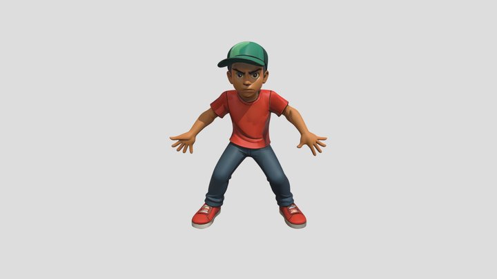 Rapper Zack 3D Model