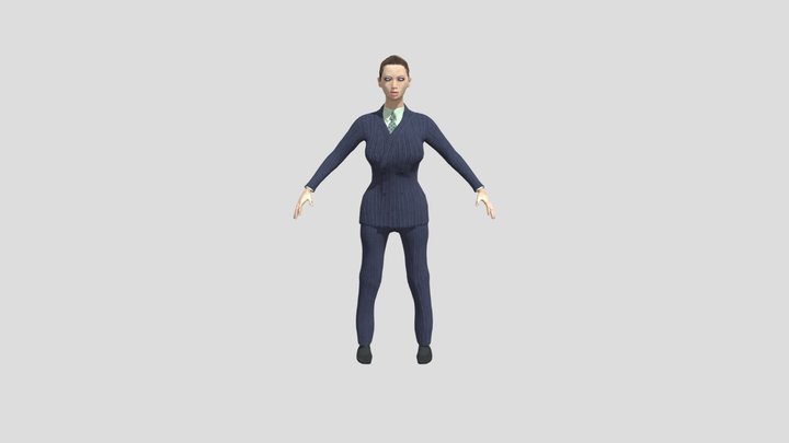 Asian Girl 3D Model