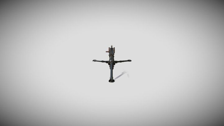 M2 Browning Machine Gun 3D Model