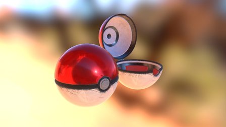 Pokeball 3D Model
