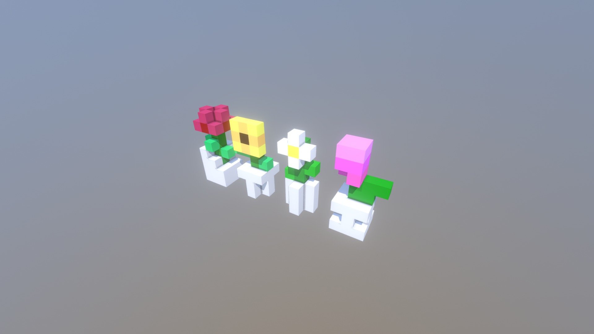 Voxel Flowers