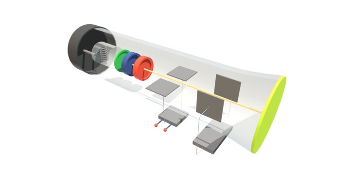 Cathode Ray Oscilloscope 3D Model