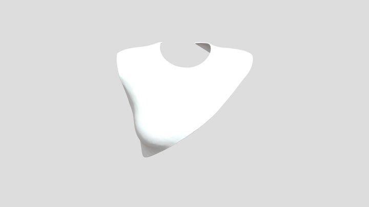 10-15-19 Female Chest Plate Front 3D Model
