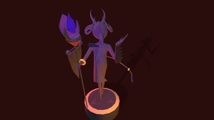 Statue of the Hell Wisp 3D Model