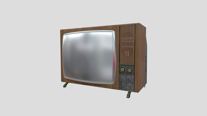 Vintage_TV 3D Model