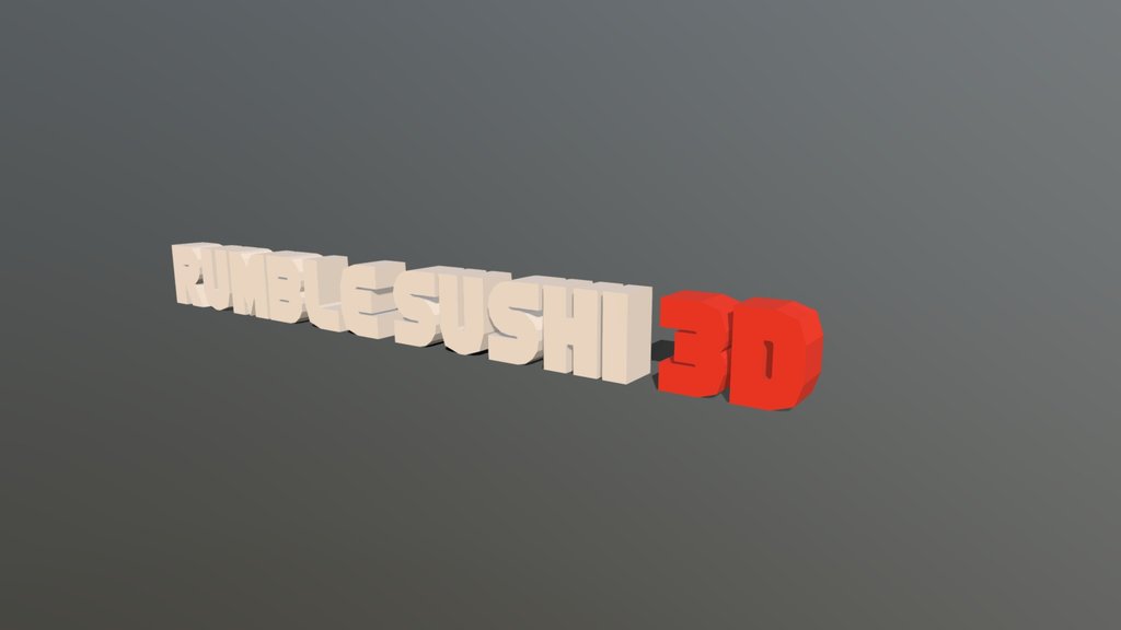 Rumblesushi 3D Logo