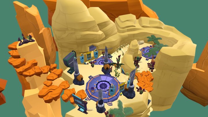 Nebula Gladiator - Demo Level 3D Model