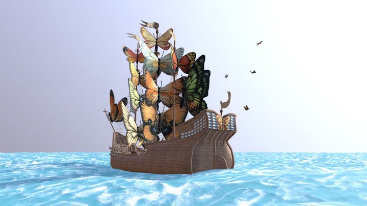 Set Sail - Dali 3D Model