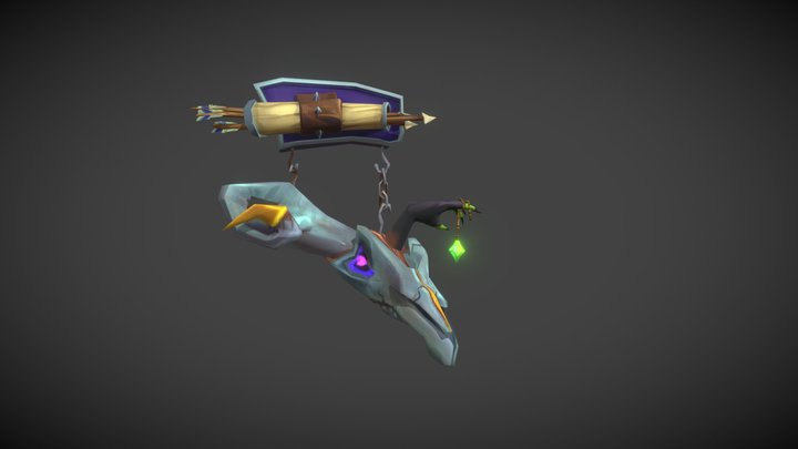 HearthSign- Texturing WIP 3D Model