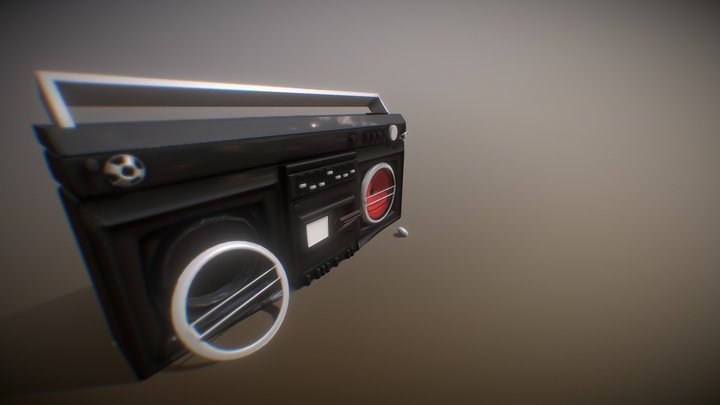 Damaged Boom Box 3D Model