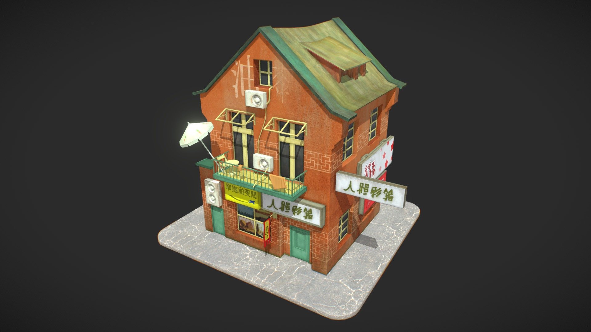 chinese house - Download Free 3D model by miloslavsky [98ec509] - Sketchfab