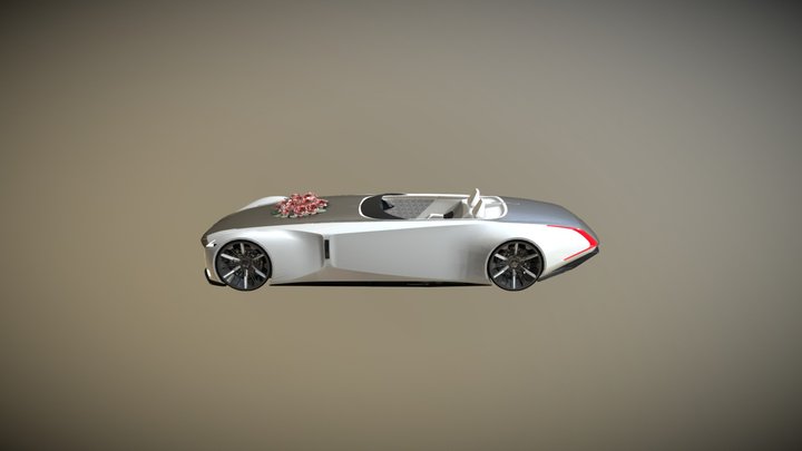 #0000 Luxury Cabriolet - Wedding Edition 3D Model