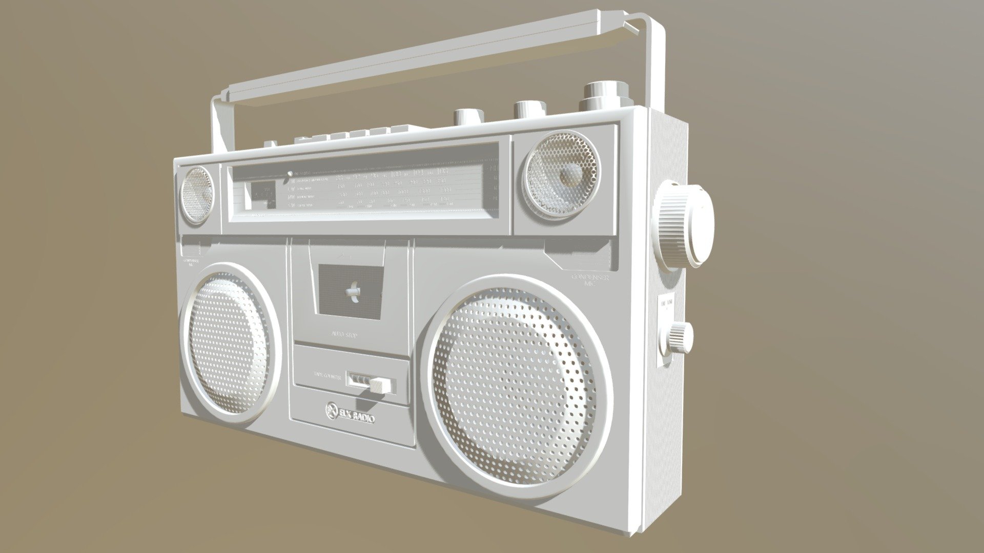 Radio 80s 3D Model By Lord jex 98ed6dc Sketchfab