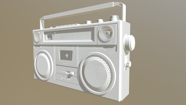 Radio 80s 3D Model