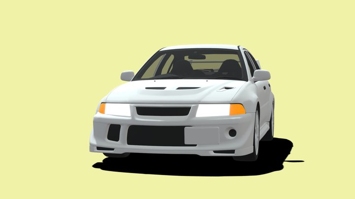 TOON Japan : Mitsubishi Lancer Evolution 6 3D Model