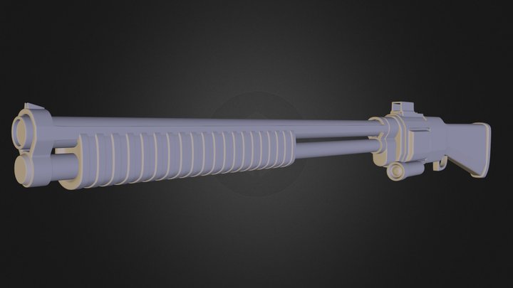 Fusil à Pompe 2 3D Model