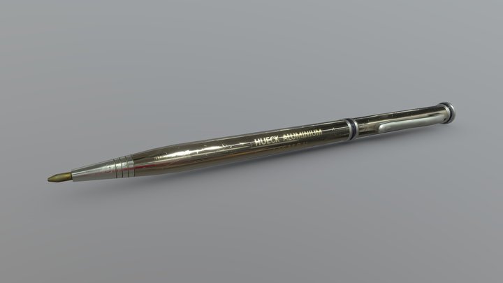 Aluminium Pen 3D Model
