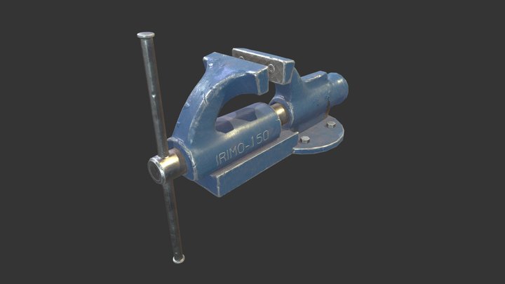 Tornillo de Banco PBR 3D Model