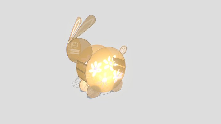Lantern Rabbit 3D Model