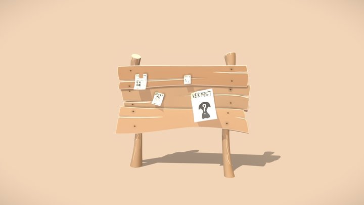 Message board 3D Model