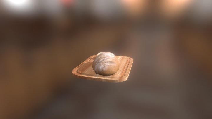 Sourdough Bread 3D Model