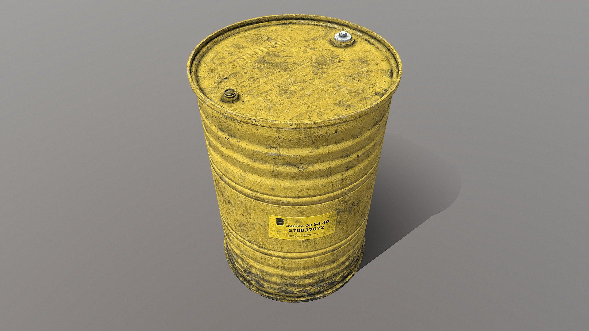 Low Poly Barrel 13