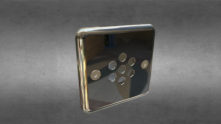 Форсунка квадратная 7 отверстий 3D Model