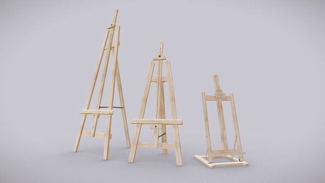 Atriles madera de Pino 3D Model